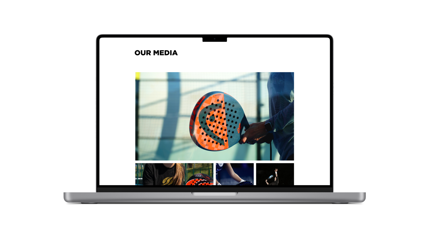 Padel961 Website Mockup 2